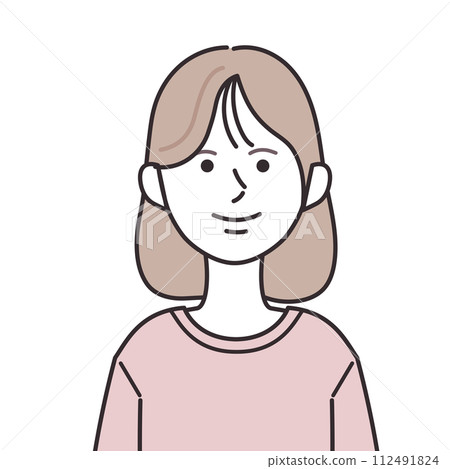 穿著 T 恤的鮑勃女人 112491824