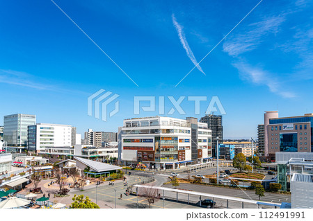 [神奈川縣] 辻堂站週邊的街道，藍天美麗 112491991