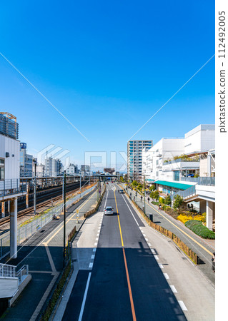 [神奈川縣] 辻堂站週邊的街道，藍天美麗 112492005