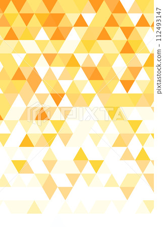 Background illustration_triangle mosaic_orange 112493147