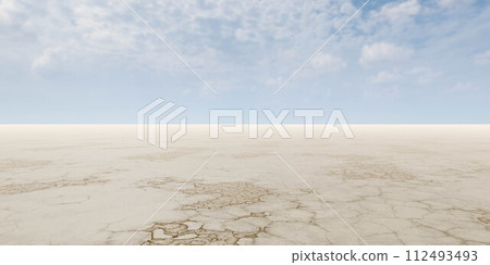 Endless plains under blue sky 3d render illustration Endless plains under blue sky 3d render illustration 112493493