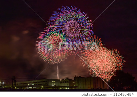 Yokohama Minato Mirai fireworks display 112493494