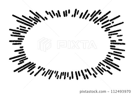 Dusty concentrated lines drawn with rough lines 112493970