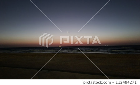 Asian sea coast at night 03 112494271