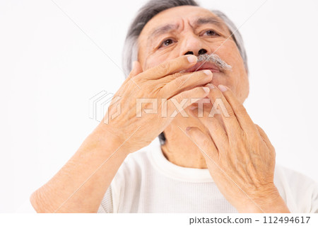 Senior men beauty skin care Senior men beauty skin care 112494617