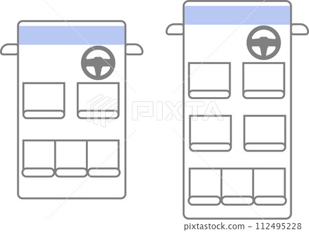 Taxi seating chart material set Taxi seating chart material set 112495228