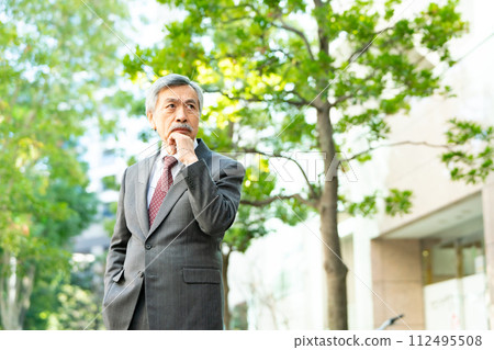 Senior male business 112495508