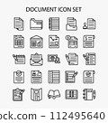 Set of document icon Set of document icon 112495640