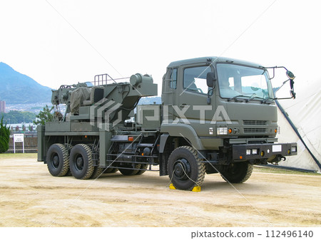 停放的陸上自衛隊重型清障車 停放的陸上自衛隊重型清障車 112496140