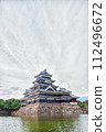 Matsumoto Castle with clouds 112496672
