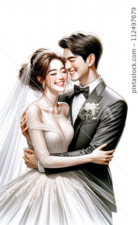 穿著婚紗的女人 112497679