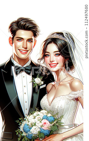 穿著婚紗的女人 112497680