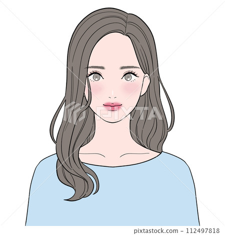 Personal color summer type female illustration 112497818