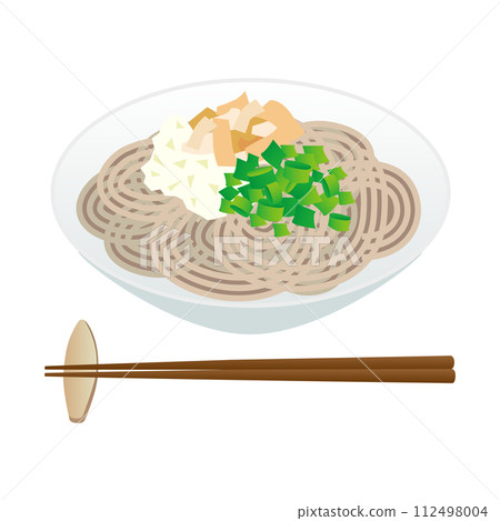 Fukui's Echizen soba grated soba illustration 112498004
