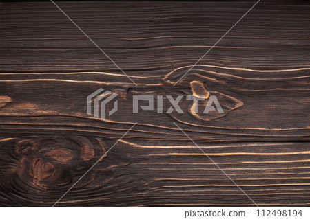 Wood. Wood plank. Wood texture. Light brown and dark brown textured background image. 112498194