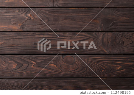 Wood. Wood plank. Wood texture. Light brown and dark brown textured background image. 112498195