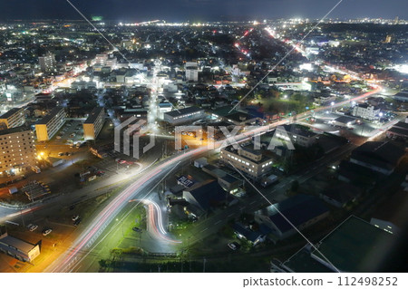 秋田市夜景 秋田郡 秋田市 秋田市夜景 秋田郡 秋田市 112498252
