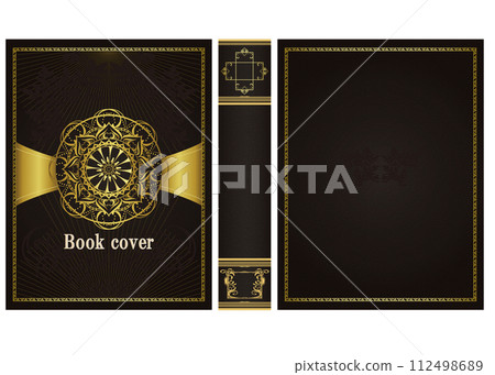 antique book cover 112498689