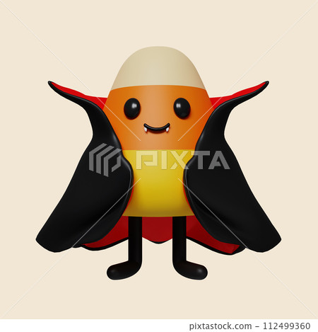 3d Halloween icon. Traditional element of decor for Halloween. icon isolated on gray background. 3d rendering illustration. Clipping path. 3d Halloween icon. Traditional element of decor for Halloween. icon isolated on gray background. 3d rendering illustration. Clipping path. 112499360