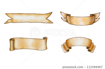 Watercolor banners 112499467