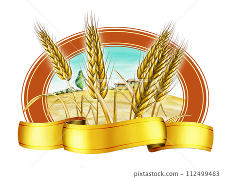 Wheat label 112499483