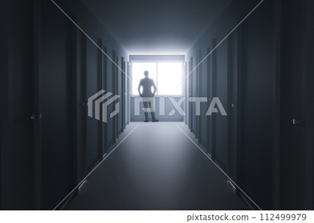 Corridor with offices Corridor with offices 112499979