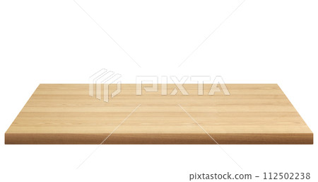 Wooden planks, wooden floors, wooden tables on a white background 112502238
