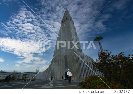 Hallgrimskirkja, an iconic landmark building in the Icelandic capital Hallgrimskirkja, an iconic landmark building in the Icelandic capital 112502927
