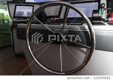 Marine navigation simulation system, vessel control panel Marine navigation simulation system, vessel control panel 112503055