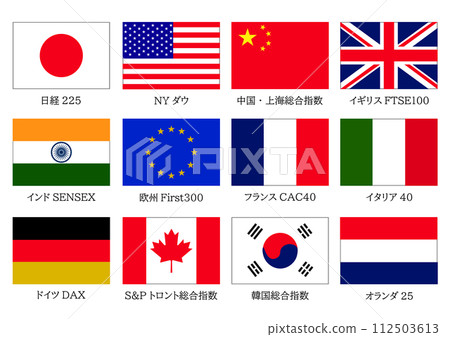 Stock indexes of major countries Stock indexes of major countries 112503613