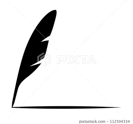 羽毛筆剪影 112504334