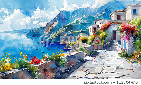 View of Italian small city View of Italian small city 112504476