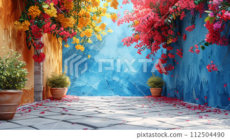 View of Italian small city 112504490