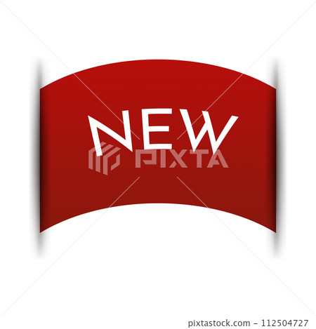 Price tag vector. Ribbon sale banner. New tag. Isolated vector illustration EPS10 112504727