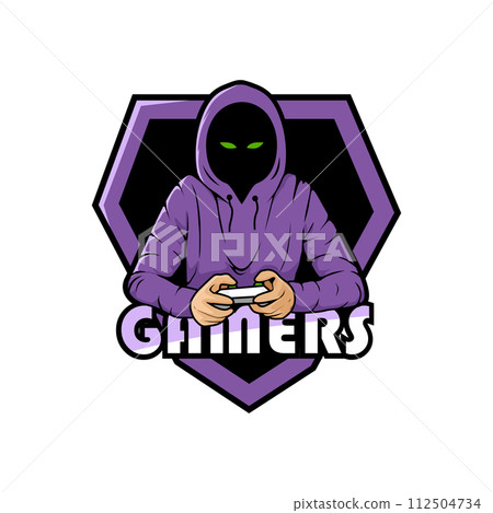 Gamer mascot logo design vector. Men in hood sweater vector illustration. Concept style for badge, emblem and tshirt printing. gamer illustration for esport team. Gamer mascot logo design vector. Men in hood sweater vector illustration. Concept style for badge, emblem and tshirt printing. gamer illustration for esport team. 112504734