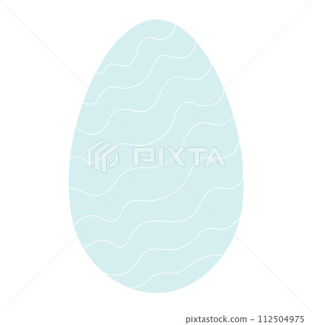 Egg illustration. Simple vector easter egg. One egg. Egg illustration. Simple vector easter egg. One egg. 112504975