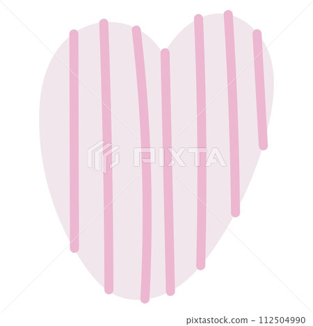 Simple doodle heart. Hand drawn heart isolated on white background. Symbol of Valentine Day. Vector illustration. Simple doodle heart. Hand drawn heart isolated on white background. Symbol of Valentine Day. Vector illustration. 112504990
