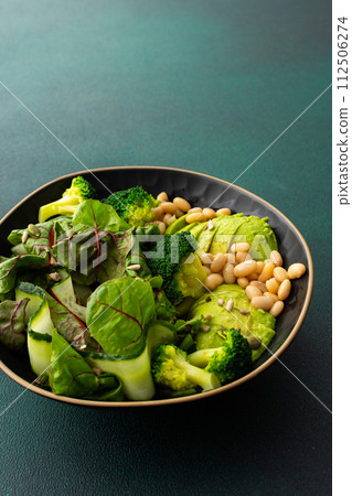 Salad with beans, avocado and broccoli Salad with beans, avocado and broccoli 112506274
