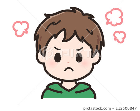 Illustration of an angry young man 112506847