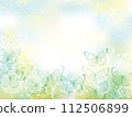 Background illustration with dancing butterflies 112506899