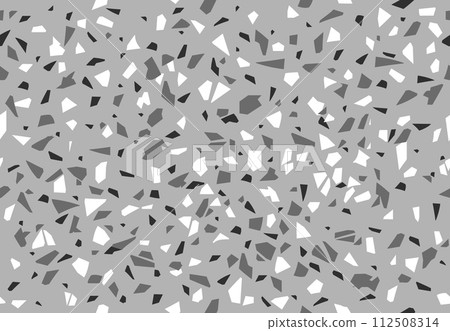 White, black and grey terrazzo ceramic floor pattern or background. Terrazo granite surface pattern, terazzo stone kitchen countertop or terazo ceramic floor vector backdrop or monochrome background White, black and grey terrazzo ceramic floor pattern or background. Terrazo granite surface pattern, terazzo stone kitchen countertop or terazo ceramic floor vector backdrop or monochrome background 112508314
