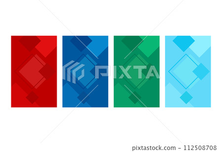 Rhombus vertical vector background illustration set material 112508708