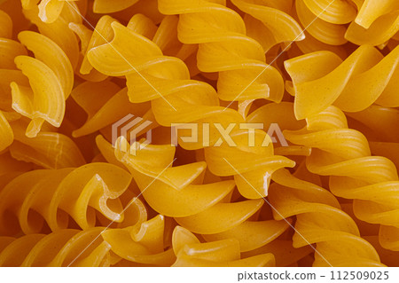 Pasta products in the form of a spiral, texture Pasta products in the form of a spiral, texture 112509025