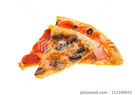 pizza isolated 112509853