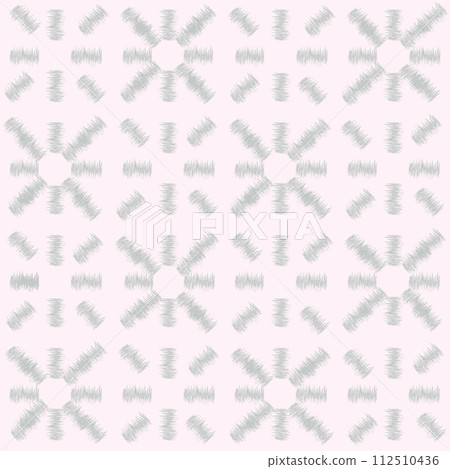 Abstract arabesque seamless pattern. Artistic ripple line with geometric shapes. Linea fabric texture Abstract arabesque seamless pattern. Artistic ripple line with geometric shapes. Linea fabric texture 112510436