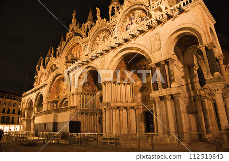 Saint Mark's Square in Venice at night Saint Mark's Square in Venice at night 112510843