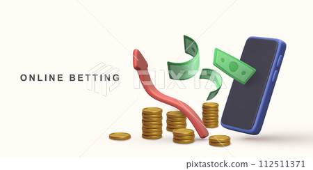 3D realistic online transaction, online banking and online shopping. Vector illustration. 3D realistic online transaction, online banking and online shopping. Vector illustration. 112511371