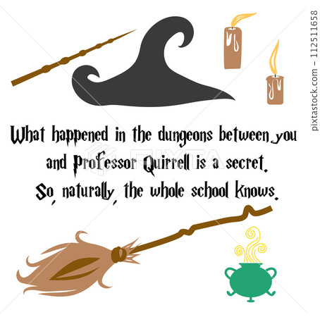 Magic school poster, quote from a book about a boy wizard 112511658