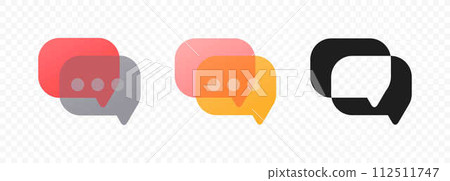 Speech bubble vector design. Message symbol graphic design 112511747