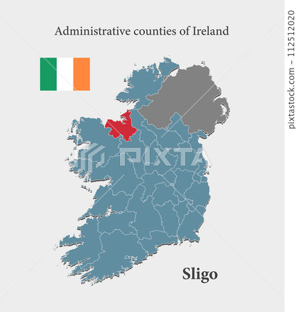 Vector map Ireland, county Sligo Vector map Ireland, county Sligo 112512020